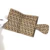 FENDI Zucca logo Zucchino Compact wallet Folded wallet Leather/PVC Brown/Beige
