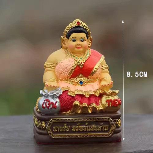 

Статуэтка бога-женщины из Таиланда, цветная, покрытая смолой, для дома, кладущая в дом коллективное богатство, статуя