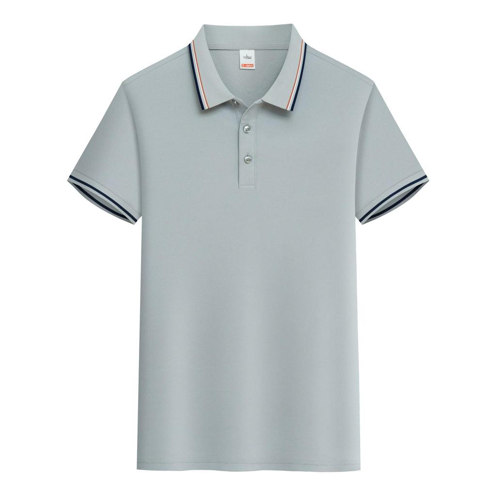 Customizable Breathable Polo Shirt with Logo, Short Sleeve, Sweat-Wicking, Perfect for Corporate or Group Culture Events.