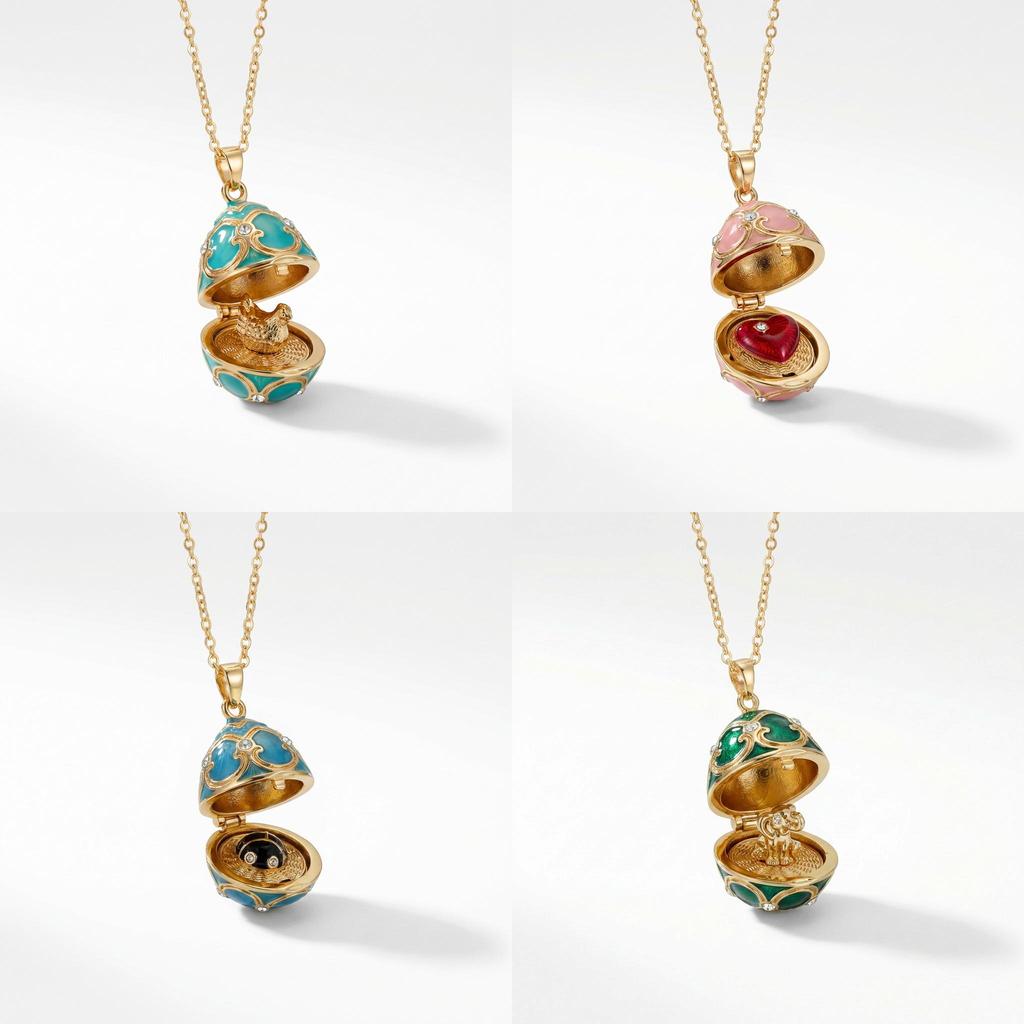 Vintage Shell Pendant Necklace With Gold Plating For Women And Men