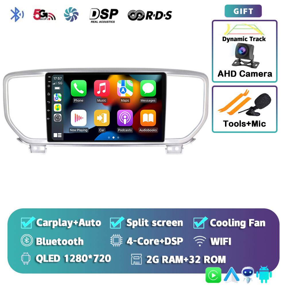 Android 14 Auto Carplay WIFI+4G Car Radio For KIA Sportage 4 KX5 2016 2017 2018 Navigation GPS Multimidia Video Player Stereo BT