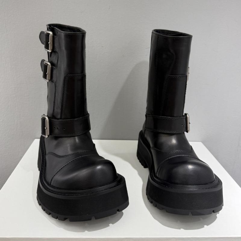 Thick-soled Retro Knee-length Ankle Boots for Women, New Retro Shoes, Work Boots