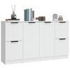 Sideboards 3 pcs White Particleboard