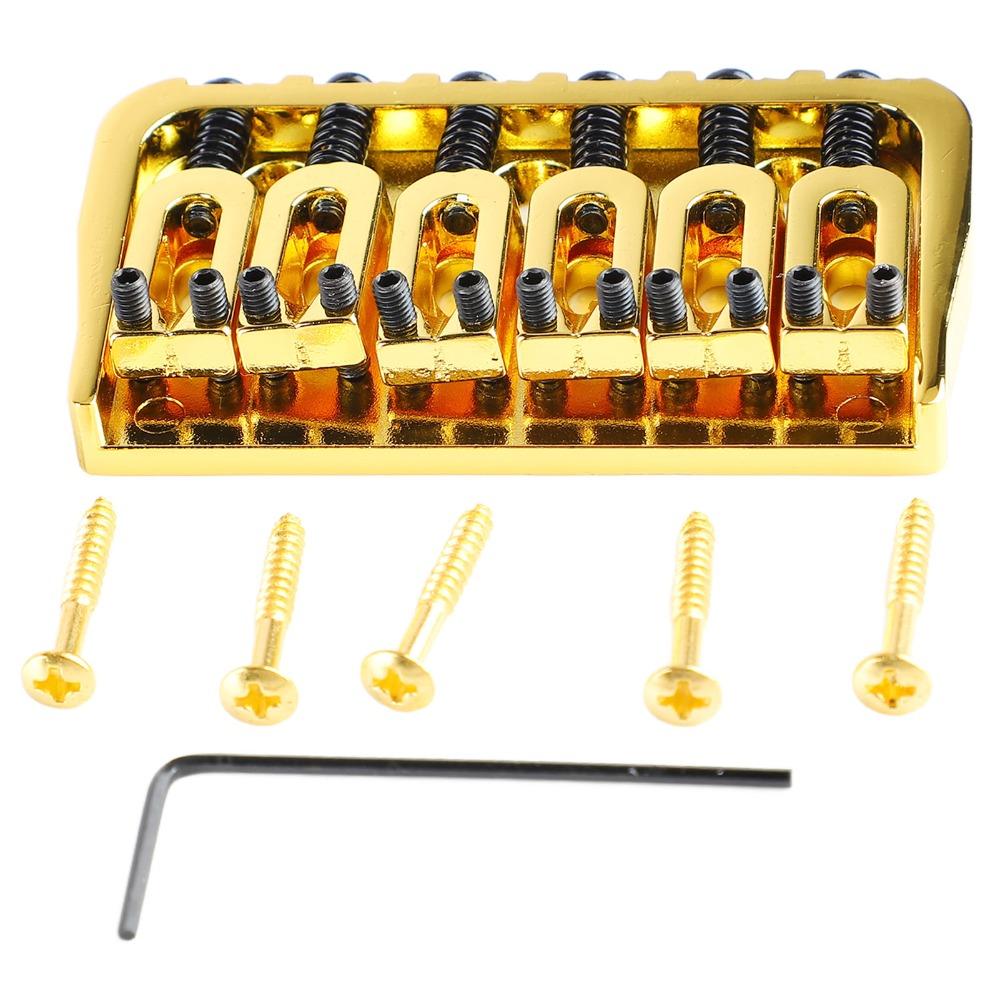 For 6 String Guitar Fixed Bridge Metal Material Professional Guitar Bridge Electric Guitar