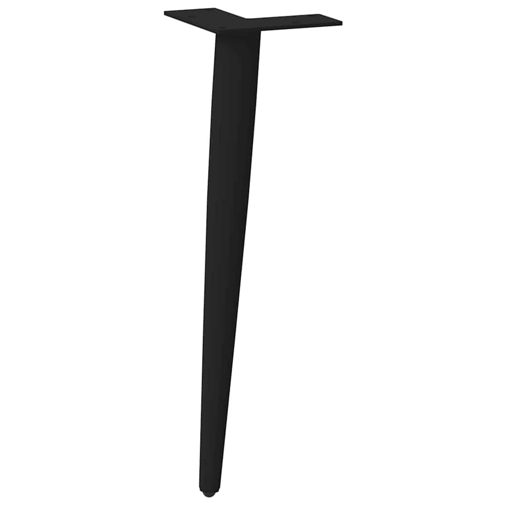 Vidaxl Nogi Do Stolika Kawowego, 4 Szt., Czarne, 30-31 Cm, Stal