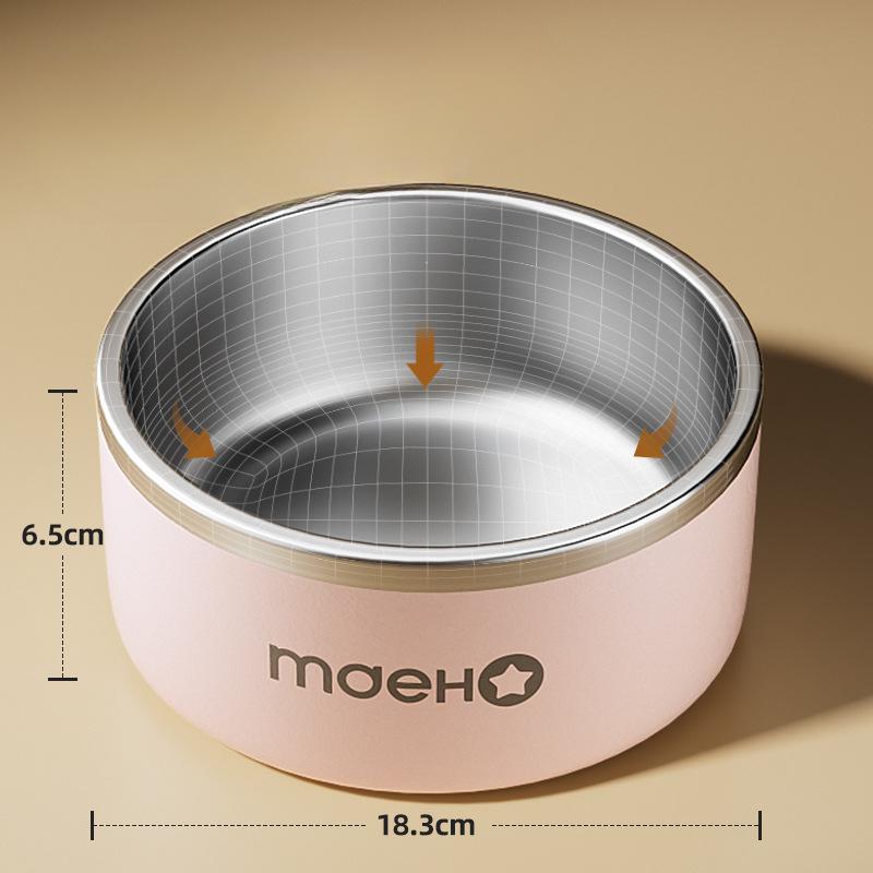 

Новая миска для корма для собак из нержавеющей стали 304, противоскользящая, противоопрокидывающаяся, прочная, для кошек и собак, миска для риса, принадлежности 18.3*6.5cm