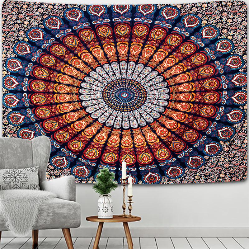 Mandala Tapestry Wall Art Home House Hogar Bedroom Masion Jardim Aesthetic Decor For 2023 Tapiz Y2k Arazzi Wall Hang