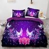 2/3pcs Bedding Set with Butterfly Pattern Print, Suitable for Bedroom And Guest Room Decoration, Usable And Machine Washable.
