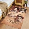Elvis Presley Customize Your Name Area Rug Perfect for Dining Room Game Room Decorate Room Outdoor Anti-slip Rug Office Home Decor Wedding Party Gift