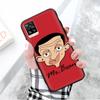 Black Case for Xiaomi Redmi 13C Note 9 iPhone XR 7 8 14 15 11 12 13 X XS Pro Max Samsung A25 S23 S24 FE Ultra Plus Mr. Bean