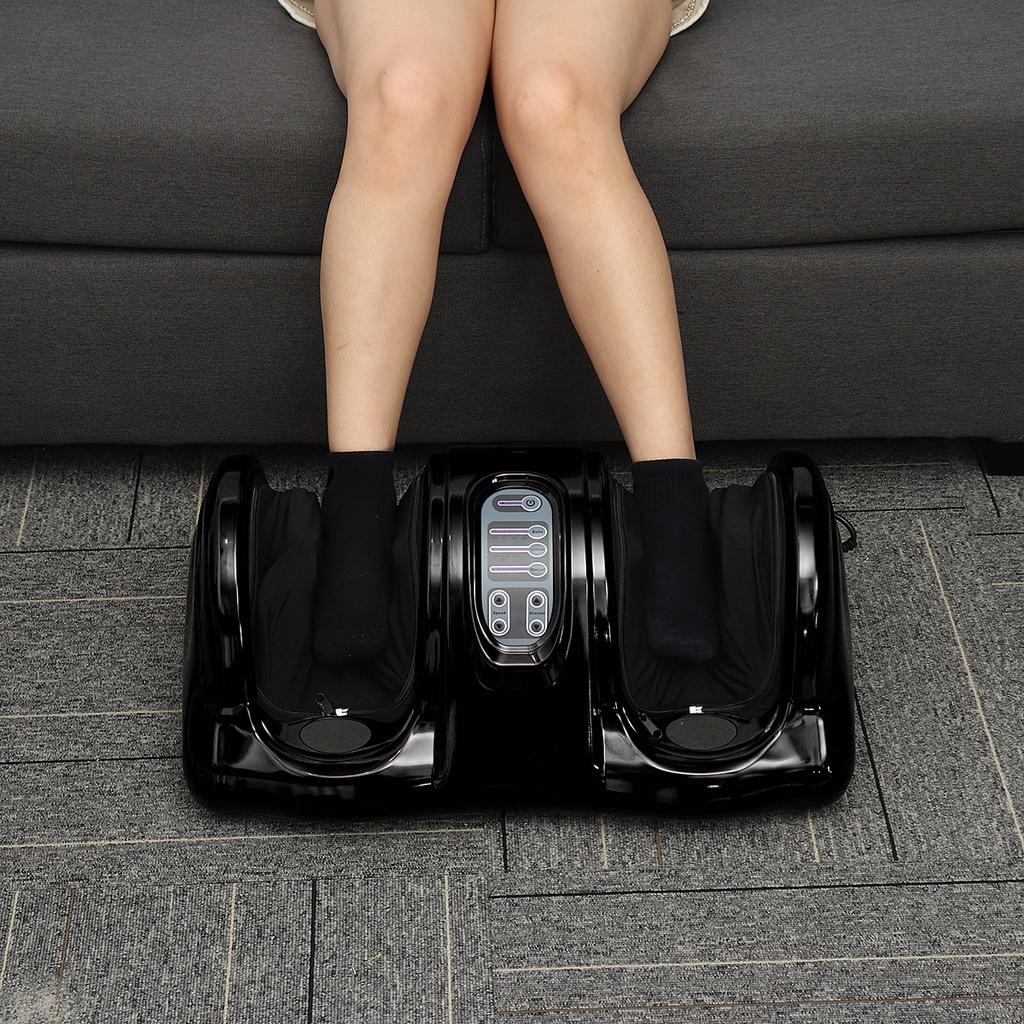 220V Electric Heating Foot Body Massager 3 Gears Reflexology Calf Leg Pain Relief Relax Relaxation Kneading Roller Vibrator Machine