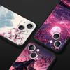 Pink Sunset Mountain Phone Case Cover for iPhone 17 16 15 14 13 12 11 Pro Max 17 Air Plus Shockproof Soft TPU Shell Fundas Capas