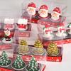 Christmas Craft Gift Candle Painted Decoration Christmas Gift Santa Snowman Cartoon Model Candle