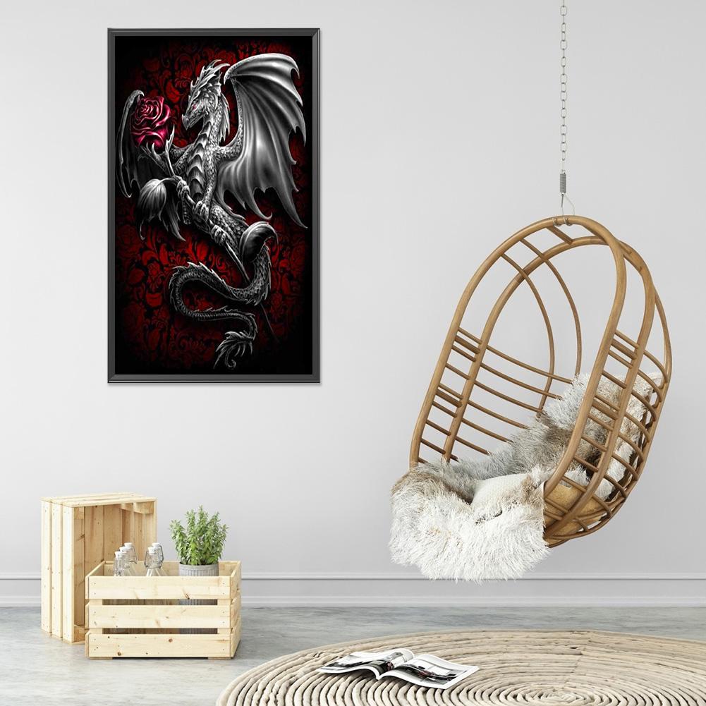 5D Diamond Painting Dragon Full Round Drill Rhinestone DIY Wall Art Crafts Mosaic Picture Kit Home Decoration Gift