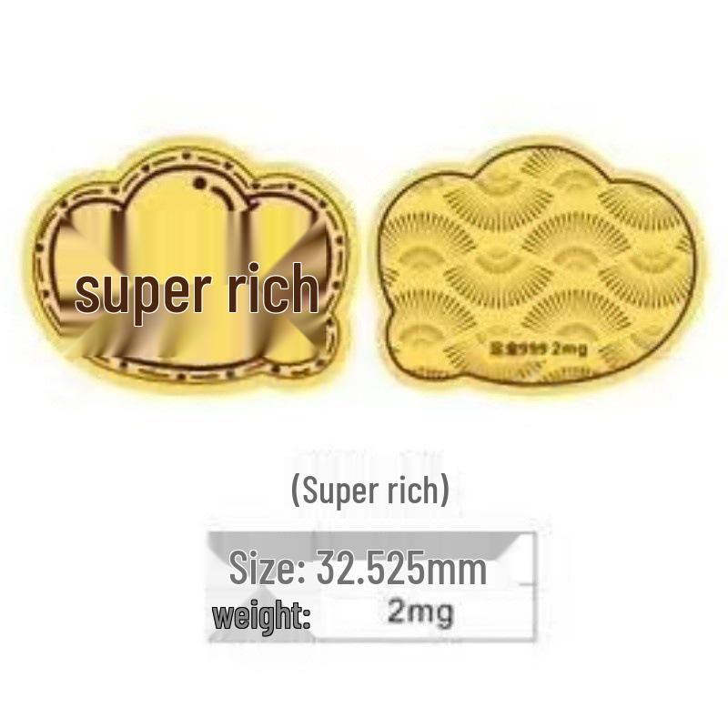 Creative Gold Sticker for Mobile Phones and Refrigerators - Wealth Card Gift