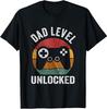 Funny New Dad Dad Level Unlocked Day Gaming Classic T-Shirt M-3XL Unisex T-Shirt