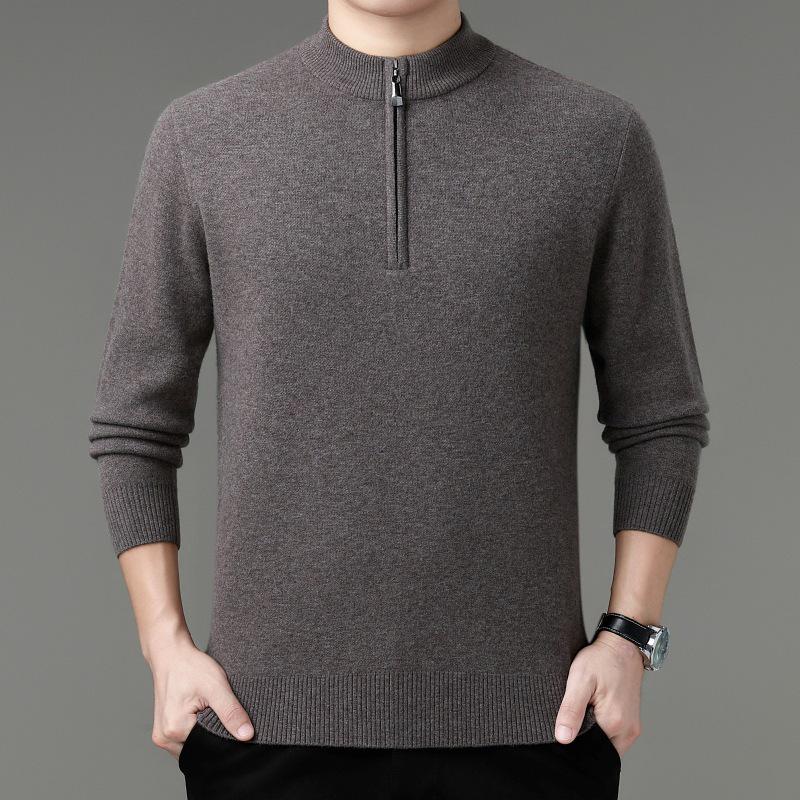 

Brand 2025 Premium Men s Cashmere Polo Sweater with Half-High Collar, Thickened and Skin-Friendly Knitwear M (175)