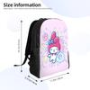 M-Melodies Backpack for Men Women School College Student Bookbag Fits 15 Inch Laptop Cute Rabbit Bags