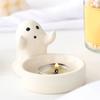 Ceramics Cute Ghostly Figurine Candle Holders Halloweens Tealight Holders Candlestick Table Decors for Festivals Party