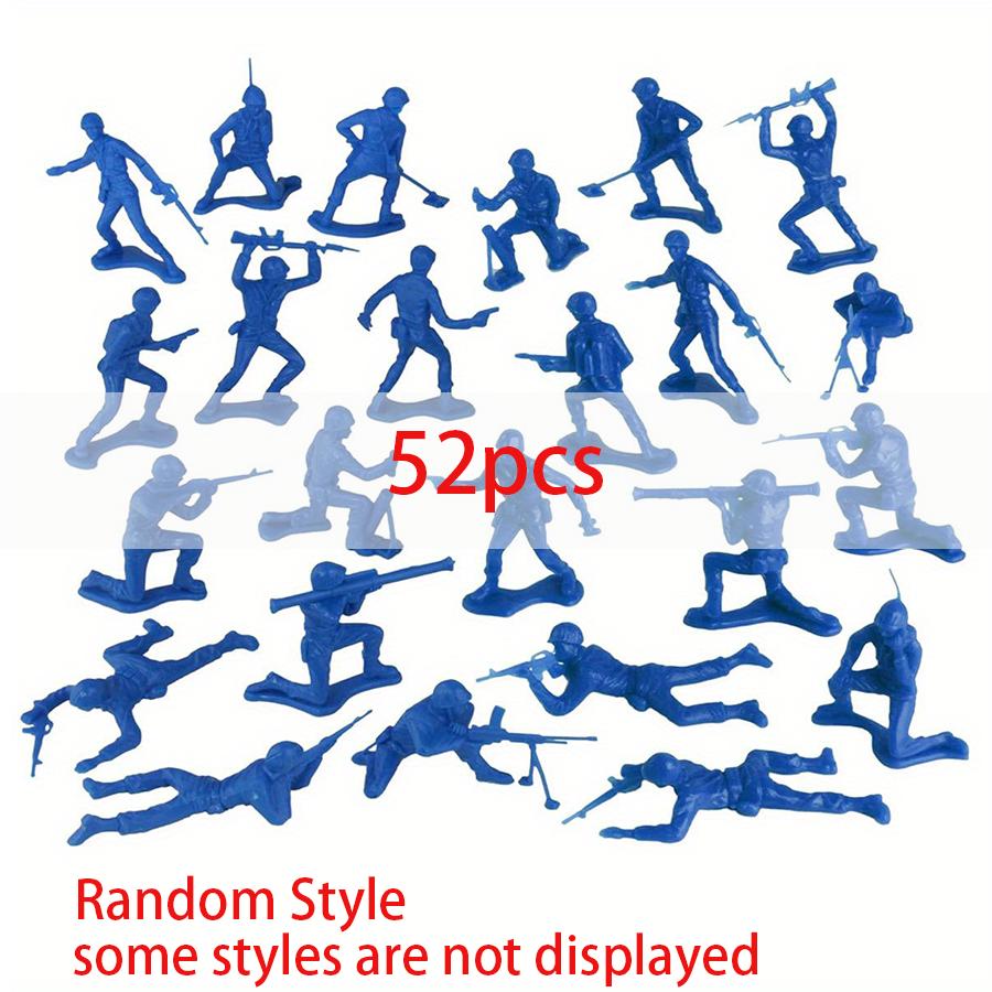 26/52/100pcs Mini Soldiers Model Indoor Decor Collection Sand Table Military Simulation Game Props for Party Birthday Gift XJM