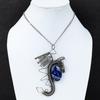 Sodalite Pendant Copper Wire Wrapped Pendant Sodalite Jewelry Gemstone Handmade Pendant Dragon Pendant Wonderful Copper Jewelry Wedding Gift