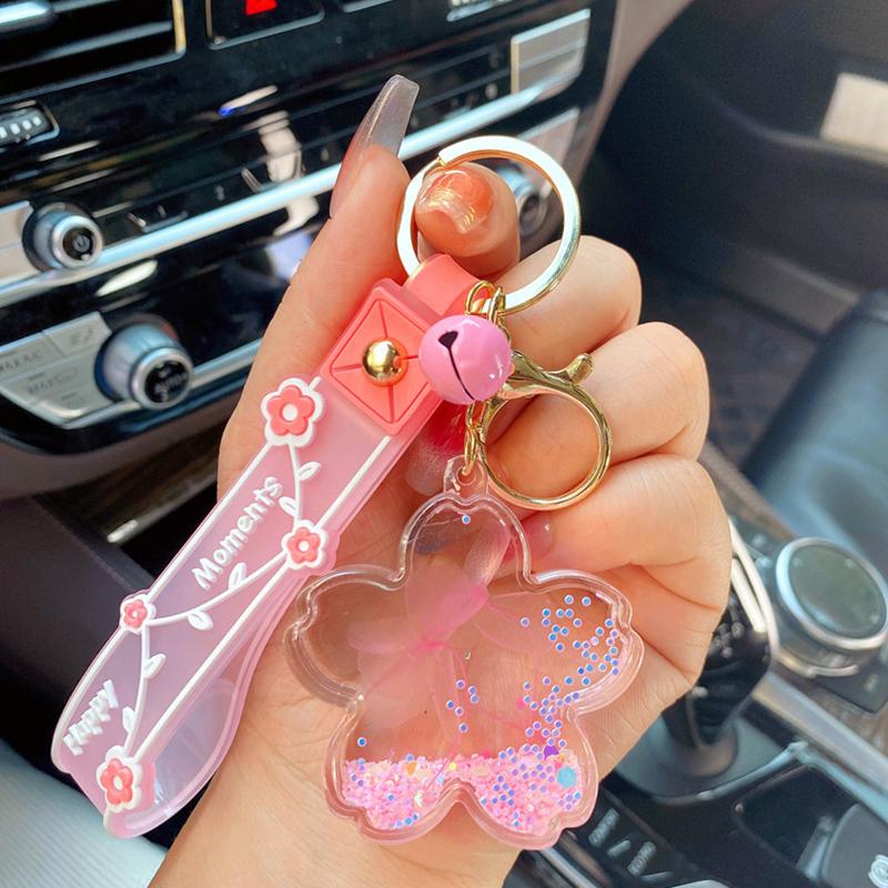 Portachiavi A Fiore Con Clip: 3 Pezzi (blu, Rosa, Bianco) In Lega, Carino Per Borsetta E Chiavi - 2