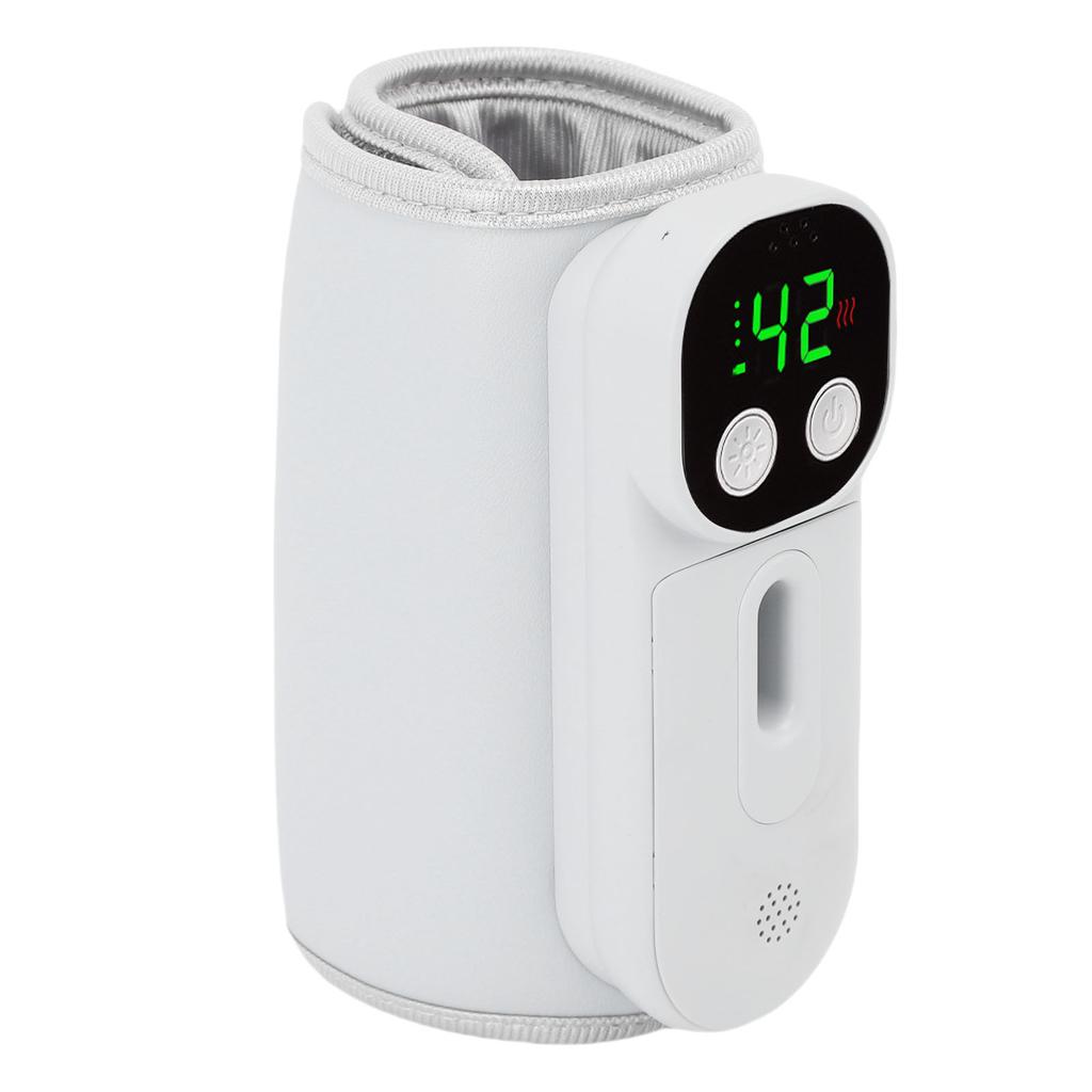 Milk Bottle Warmer Cordless LED Display Fast Heating Accurate Temp Control Breastmilk Warmer with Night Light Window