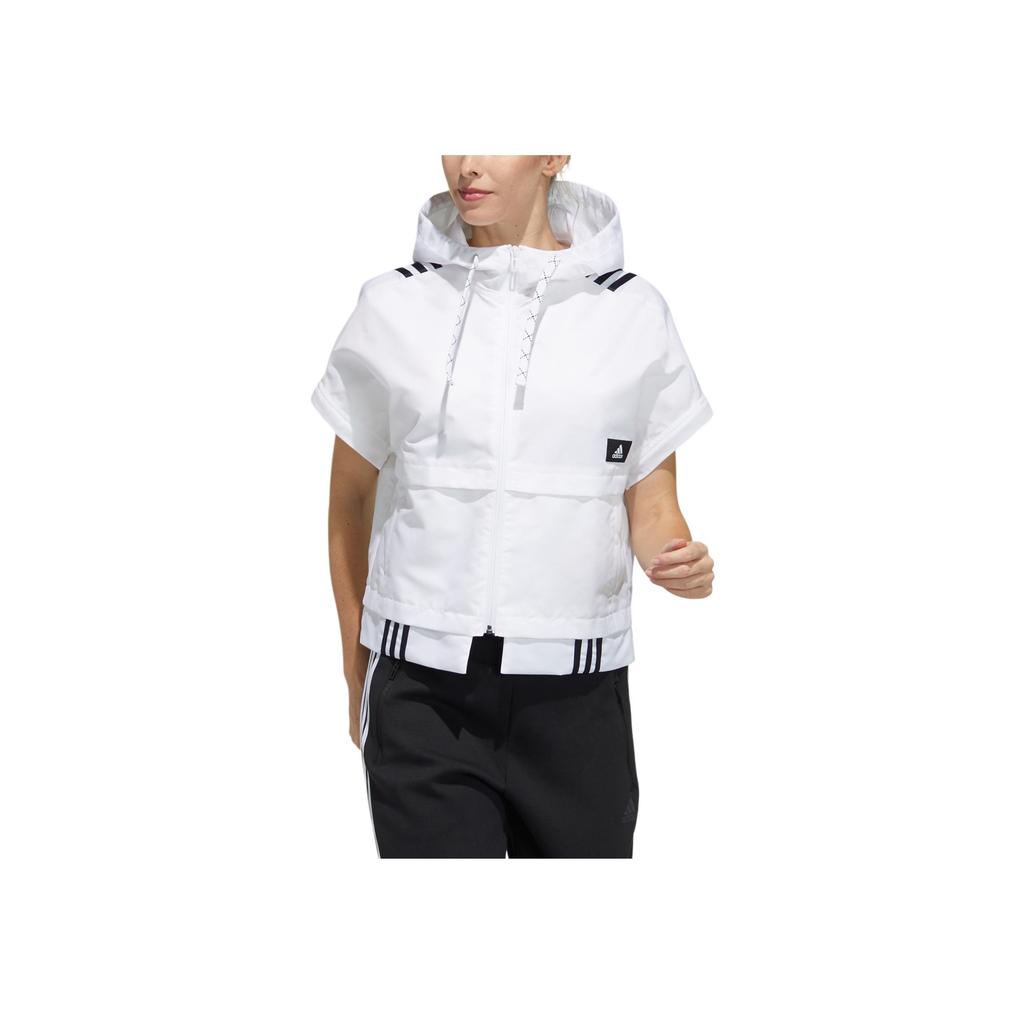 Adidas Street Jacket With Detachable Sleeves And Hood Women Jackets White GT4403