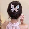 Fairy Butterfly Hair Claw Acetate Crab Hair Clip Fluffy Summer Sweet Princess Shark Clip Women Girls Hairpin Hair Accessories