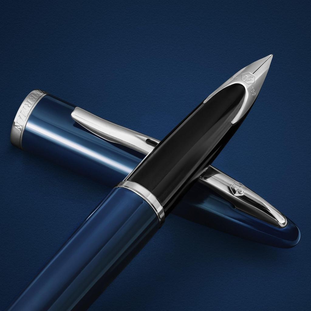 Waterman Fountain Pen Carene Blue CT Fine Gift Boxed 2214311