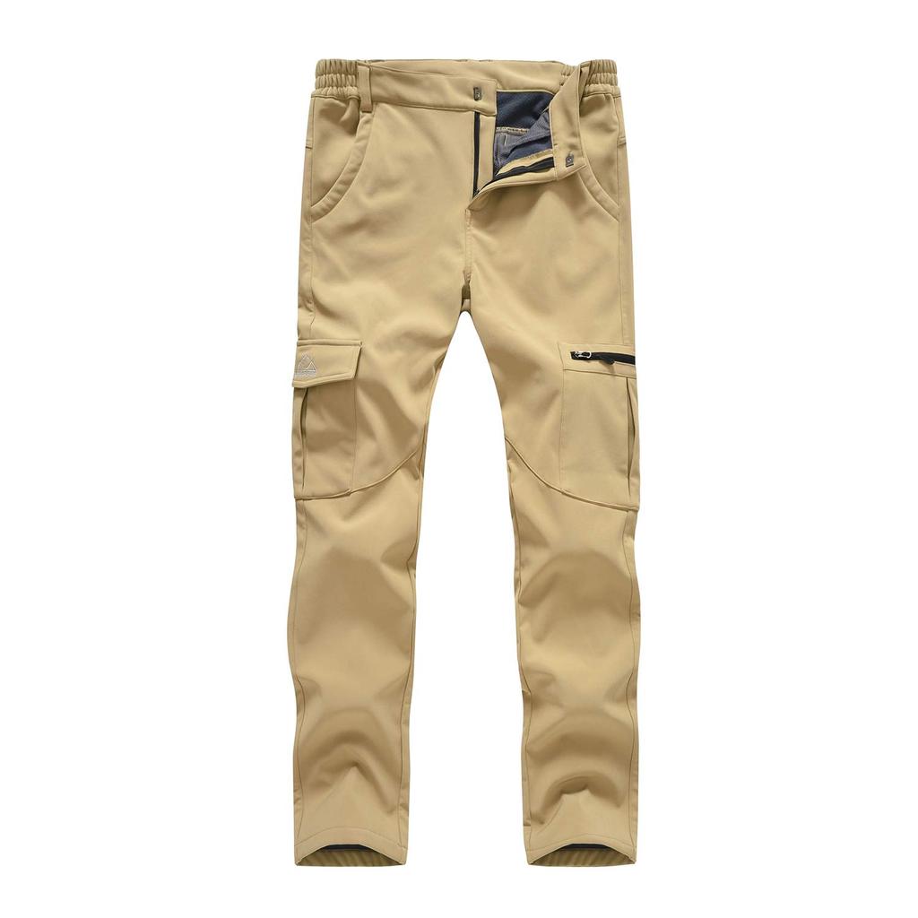 YSENTO Lightweight Trekking Pants for Mountain Outdoor Fleece Solid UV Size L Women's Fall/Winter Climbing, Wear, Lining, Water-Repellent,