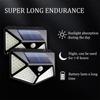 Outdoor LED Solar Lights Motion Sensor Outdoor Wall Lights 100 LED Lights 4 Side Lights for Garden Patio Balcony etc.