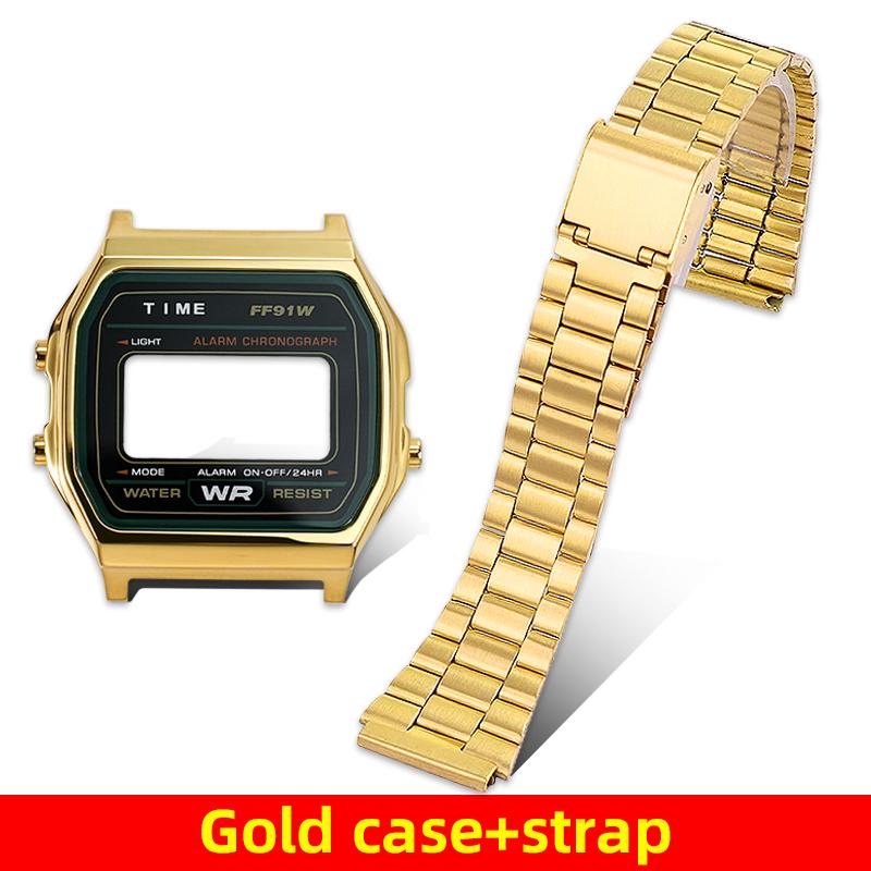 Bracelet de montre en acier inoxydable de haute qualité pour Casio A158 A159W F91W - Accessoires pour hommes