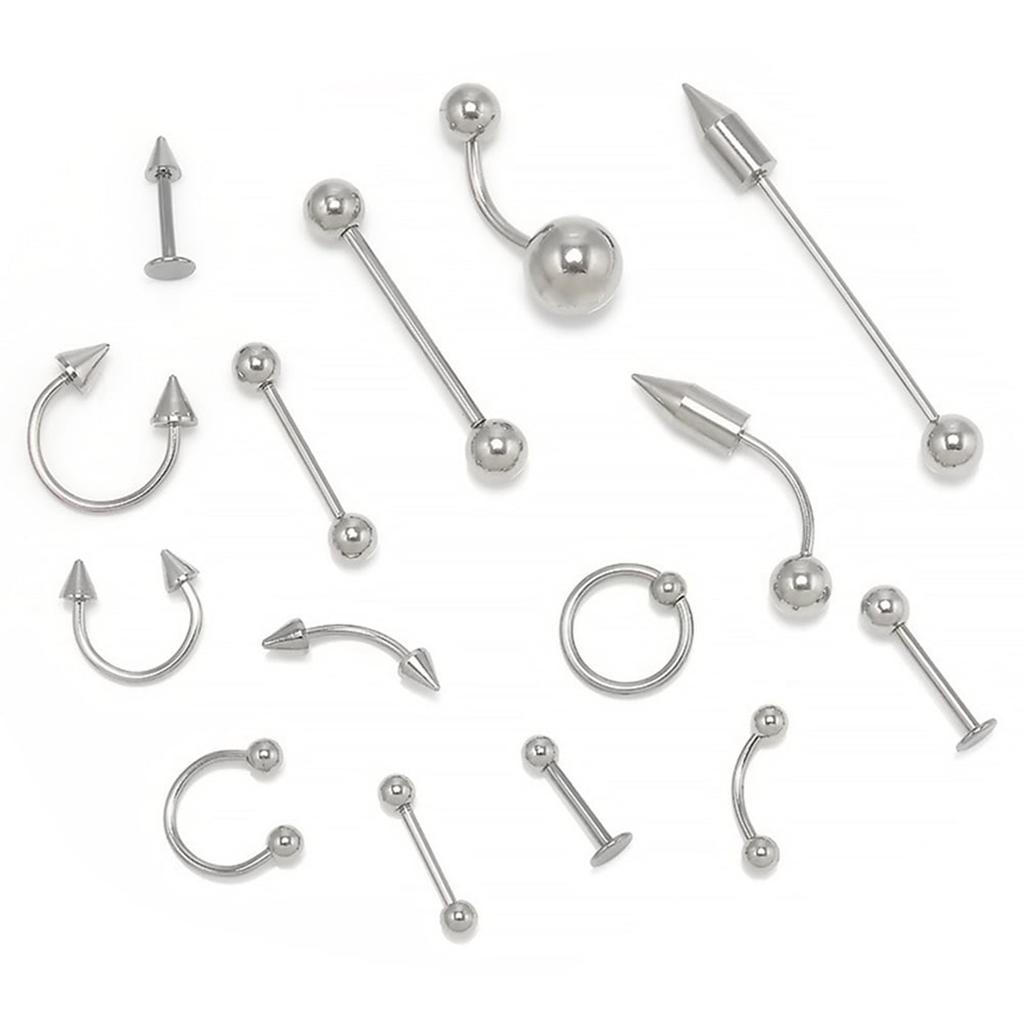 80 Pierced Lip Nails Nose Nails Eyebrow Nails Jewelry Body Piercing Jewelry Tongue Lips, Eyebrows Nose And Belly Rings