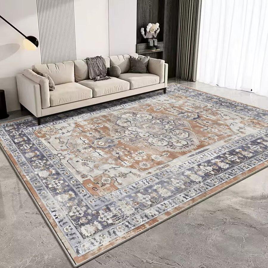 Persian Retro Large Living Room Carpet Boho Decoration Home Sofa Area Rugs 200X300 Cm Hall Coffee Tables Easy Clean Floor Mats