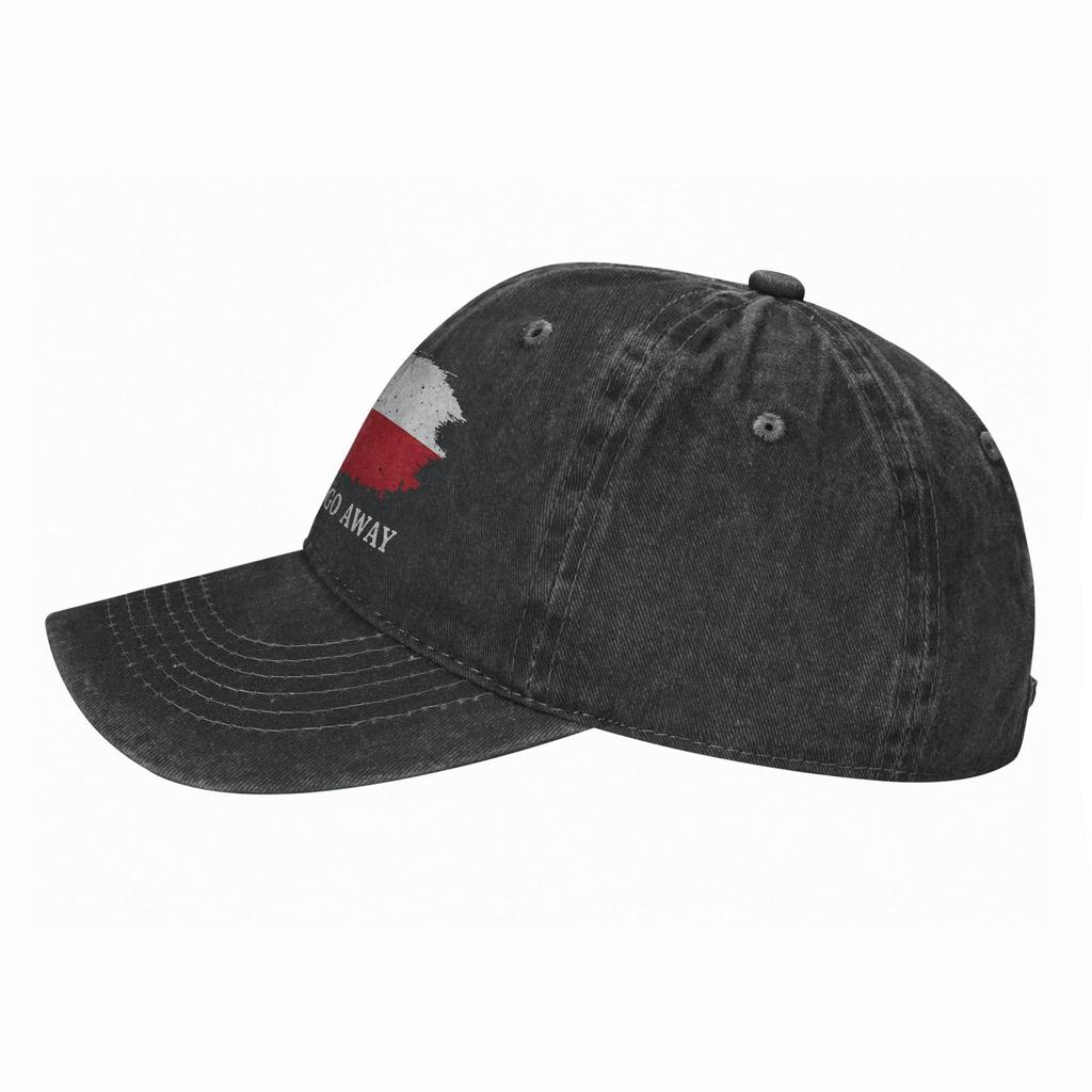 Make America Go Away MAGA Men Women Baseball Cap Greenland Flag Distressed Washed Hat Outdoor Activities Adjustable Snapback Hat
