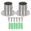 2 Pack Closet Rod End Supports for Durable Hanging of Clothes and Accessories