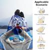 1PC Smallfoot Outdoor Blanket Lightweight Flannel, Soft & Warm, All-Season, Outdoor, Camping, Living Room, Office,  L1106054