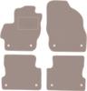 Beige Velour Floor Mats For: Mazda 3 II BL Hatchback, Sedan (2008-2013)