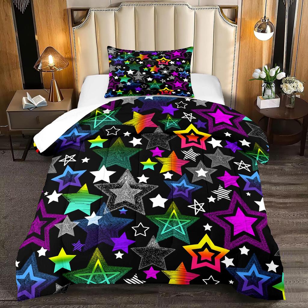 Astronaut Soft Duvet Cover Set Quen Sized Dimensions, Outer Space Beding Set 3pcs for Children Kids Young Girls Adult Peoples,Warm Comforter Cover
