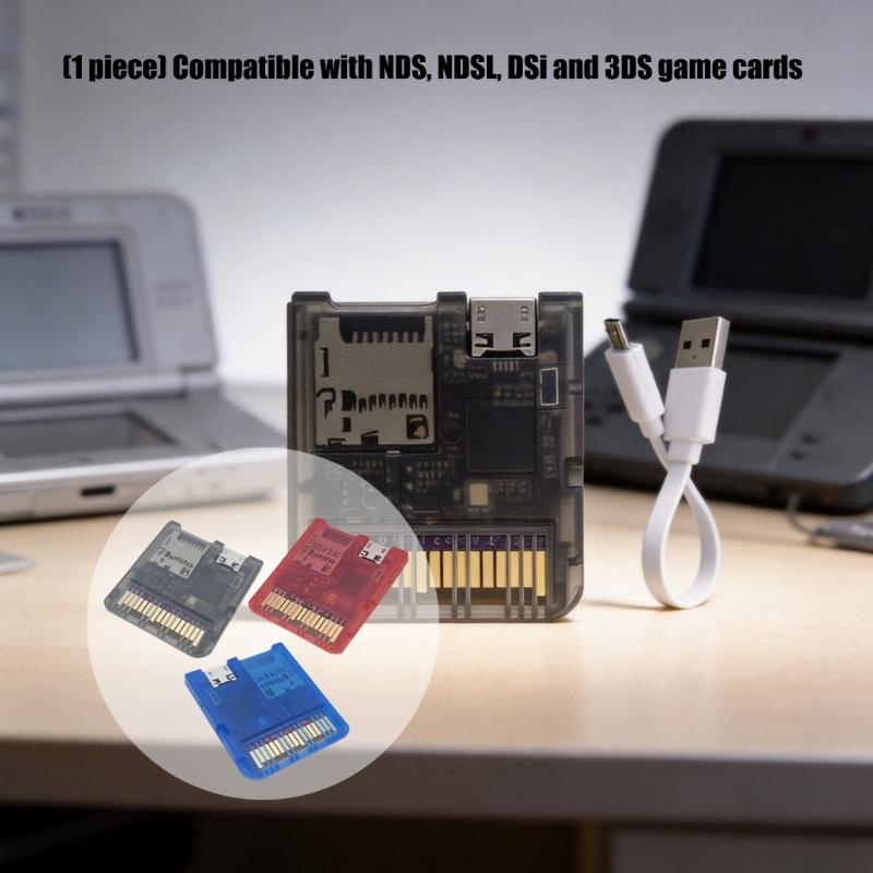 Game Reader Cartridge for Console Transparent Case Game Card Easy Firmware Update Low Power Consumption