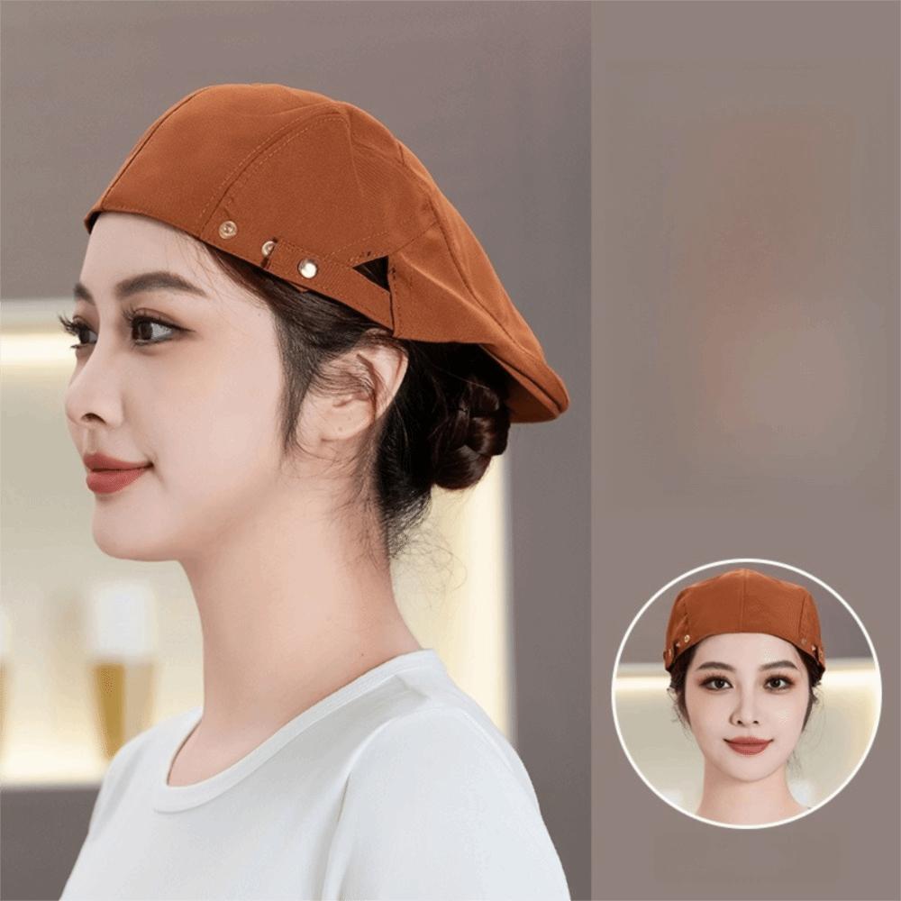 Comfortable Service Cap Oil-resistant Male Chef Hat Beret Hat  Restaurant BBQ Restaurant Kitchen
