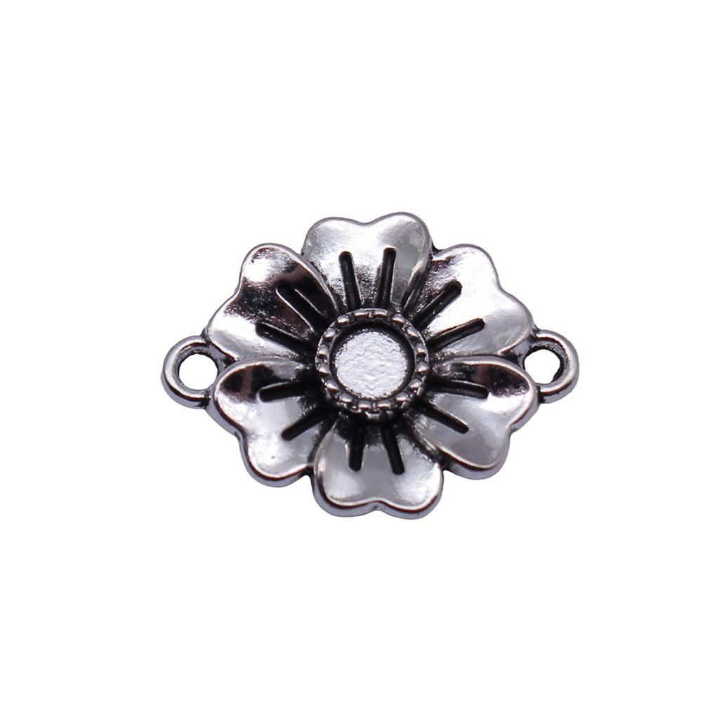 Filigree Diamond Shaped Connectors Ornate Multi Loop Links For Jewelry