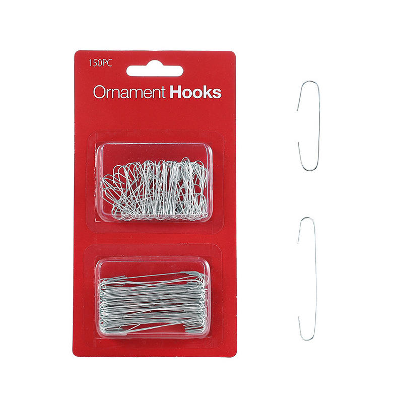 100/150PCS Christmas Tree Hook Ornaments 4cm Metal Hanger S-Shaped Hooks Xmas Ball Pendant Decoration for Home Navidad New Year