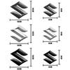 TLIN5 Swift SX4 Alto Baleno Jimny Car Hood Front & Rear Emblem Badge ABS Grille Logo Sticker for Vehicle Compartment