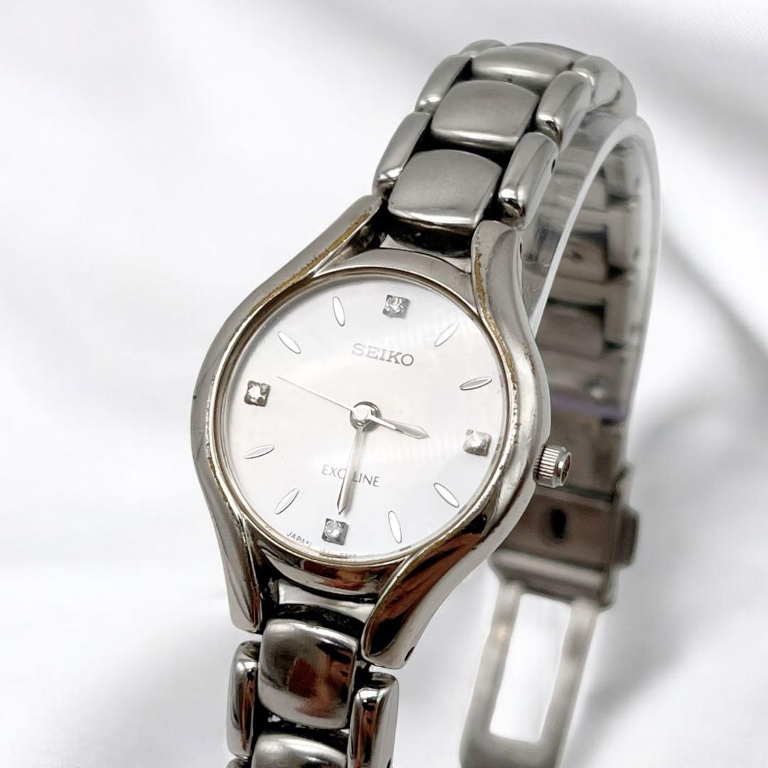 

[USED] SEIKO Exceline Round White Diamond 4-Piece Watch