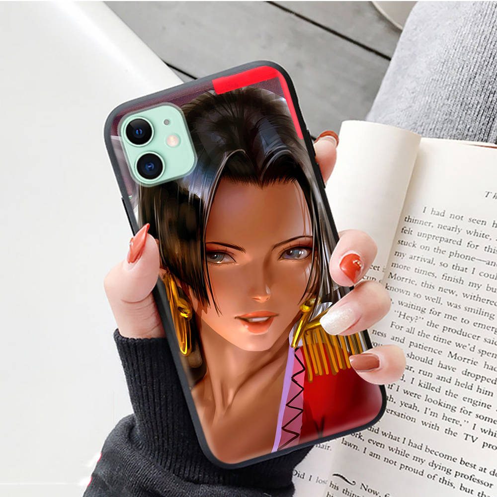 Black Case for Xiaomi Poco X6 X4 M5 M6 F5 F6 C65 C55 C50 C51 C40 Pro Redmi 14C A3X 13C 12C 11T 10A 9C Note 7 6 8A Plus W-74 One Piece Nami Hancock