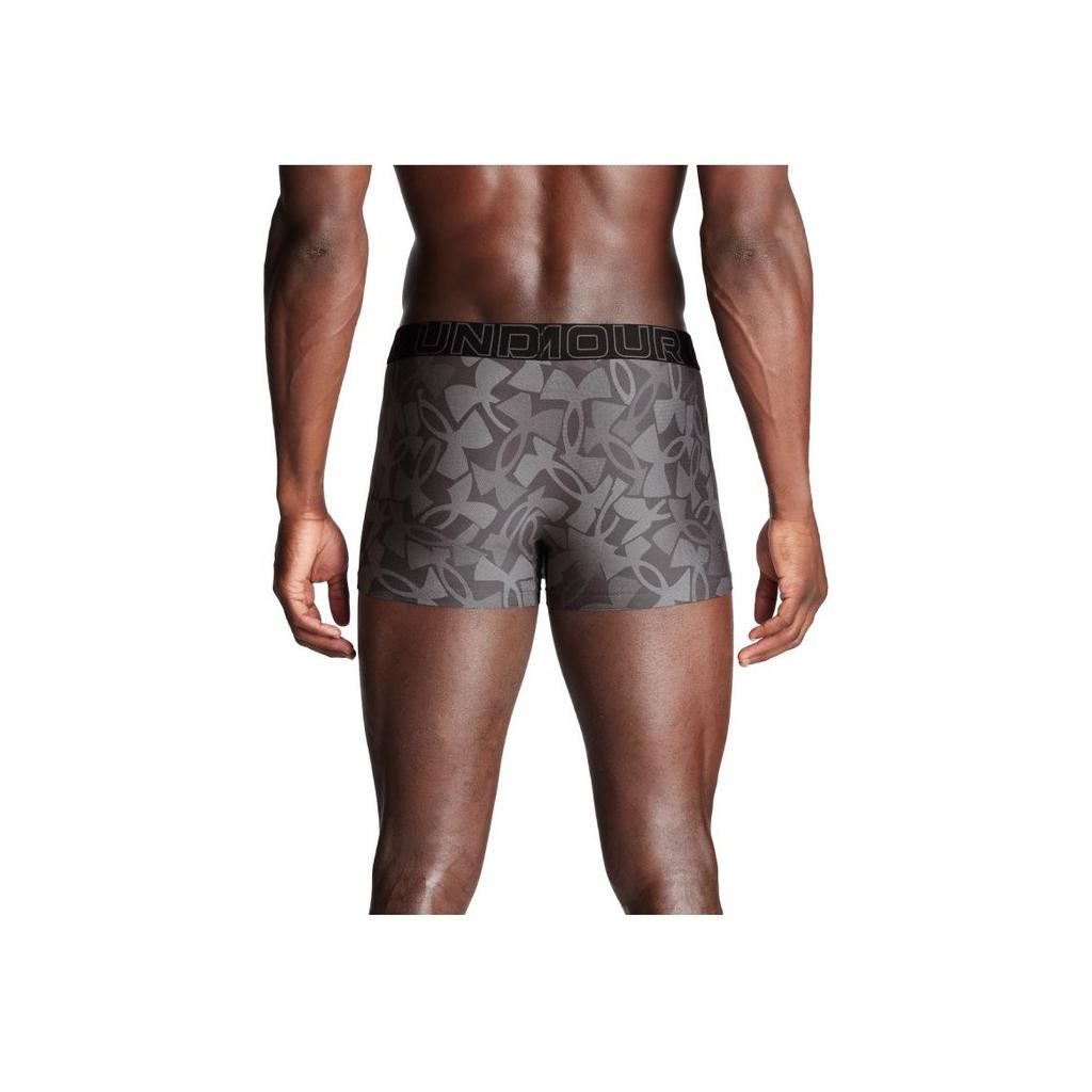 Under Armour Boxerjock Breathable Boxer Briefs With Logo Pattern Men Underwear Steel 1387419-035