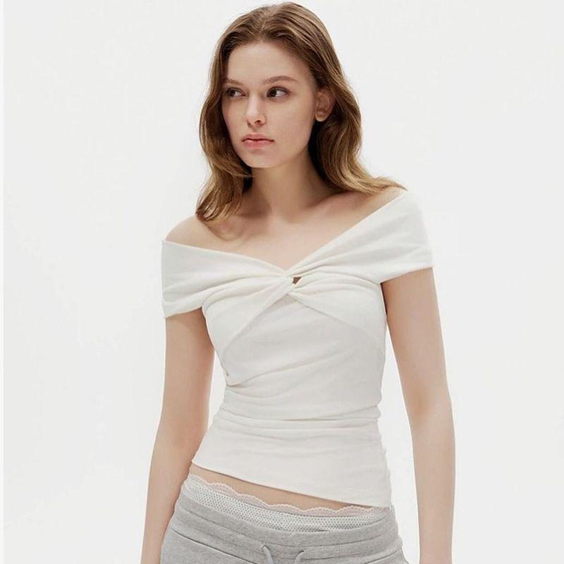 

Cross Shemoda футболка с открытыми плечами, приталенная White S