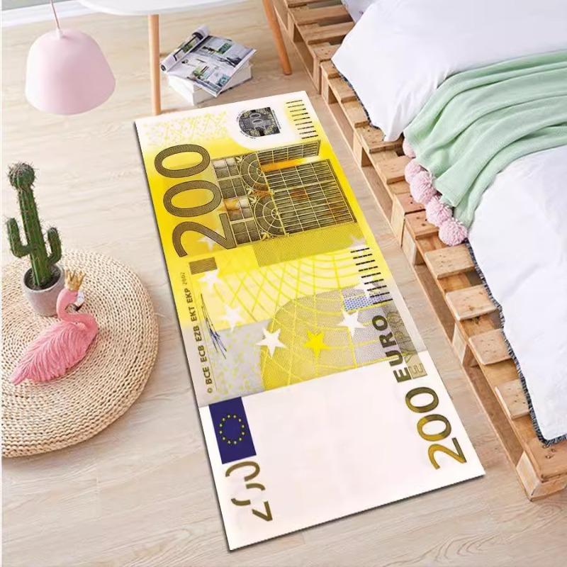 US Dollar Printing Kitchen Mat - American Currency Design Carpet with Greenback Pattern for Home Living Room Bedroom Decoration